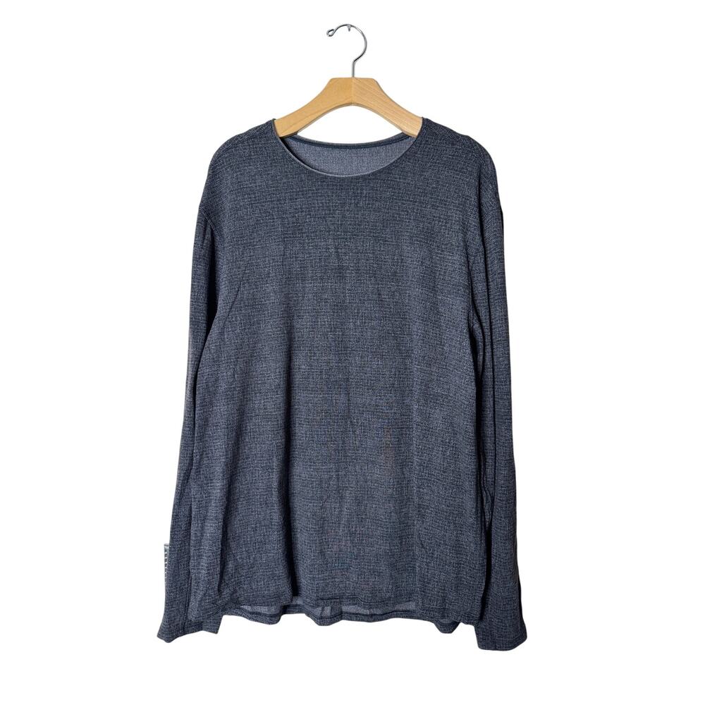 Lululemon Men's X-Large Dark Gray Long Sleeve Crew Shirt Swiftly Stretch